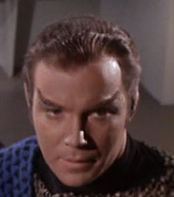 Did Shatner go without his frontal hairpiece in "The Enterprise Incide...