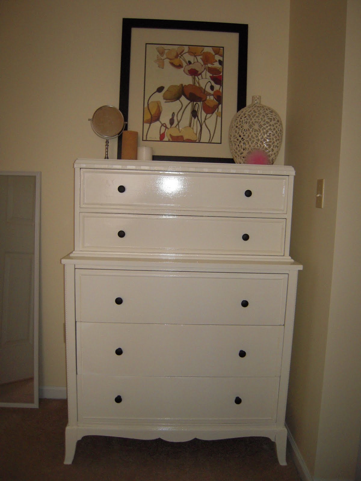 Impromptu DIY Ugly dresser redo part dos