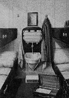 titanic class third cabin passengers cabins 3rd 1912 rms ship room artifacts second bedroom bedrooms berth 1st steerage alookthrutime lower