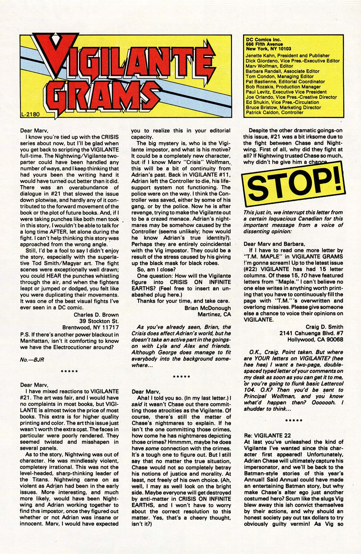 Read online Vigilante (1983) comic -  Issue #25 - 31