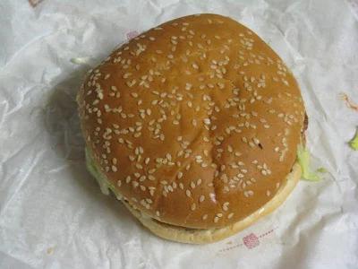Burger King Whopper - topview