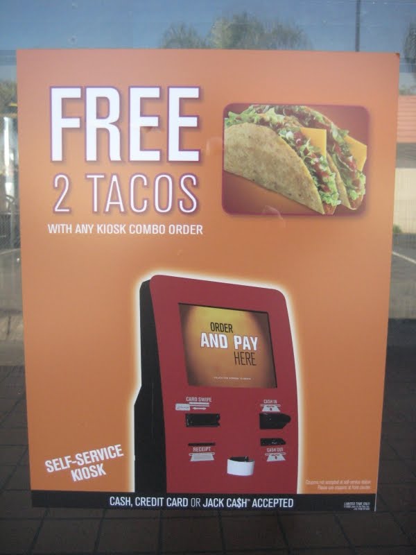 Review Jack in the Box SelfService Kiosk Brand Eating