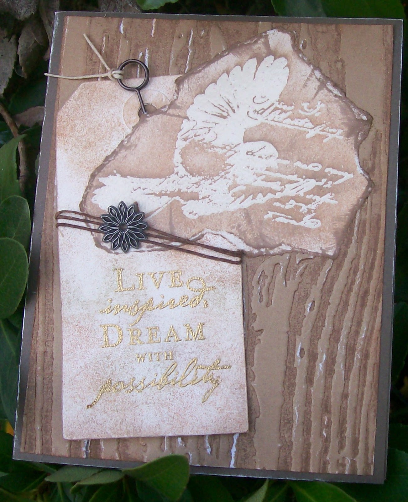 Queen Bee's Musings Manly CardEmbossing Techniques