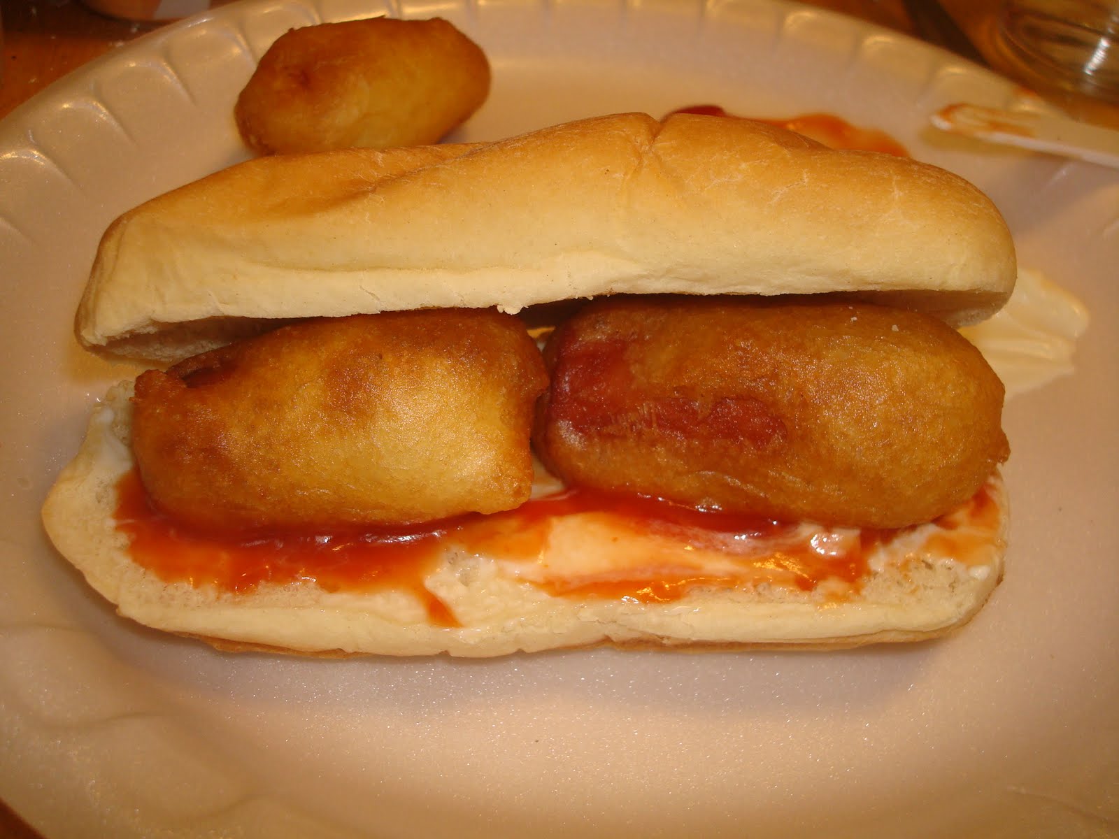 Corn dogs made with Pancake batter^_^ — HUNGRY CAKES