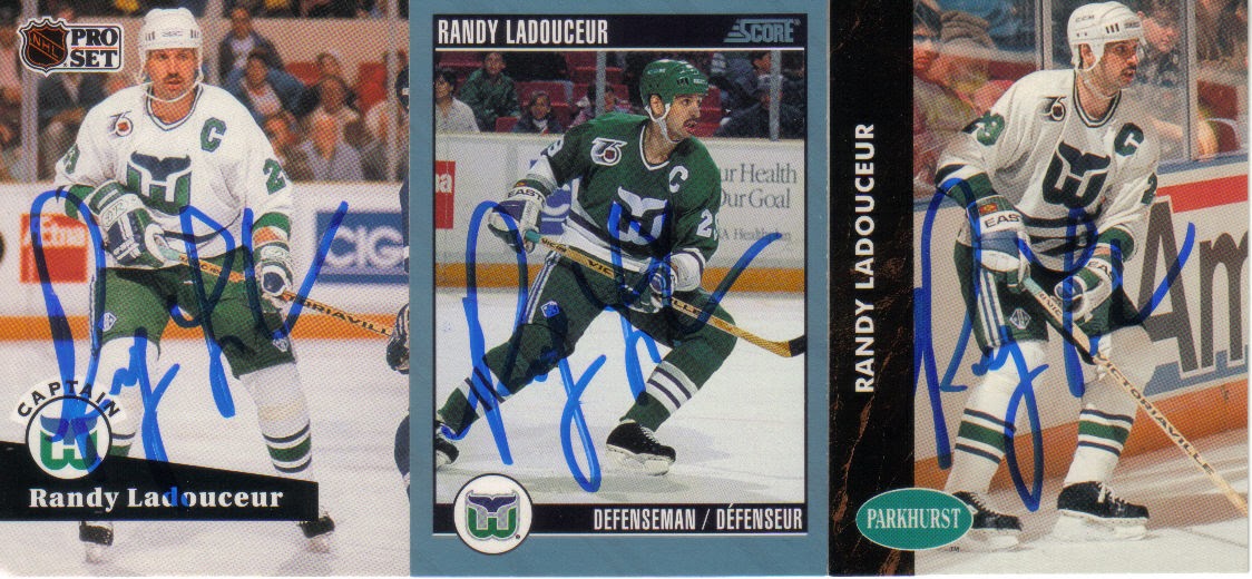 Hell's Valuable Collectibles Randy Ladouceur 3 Autographed Cards