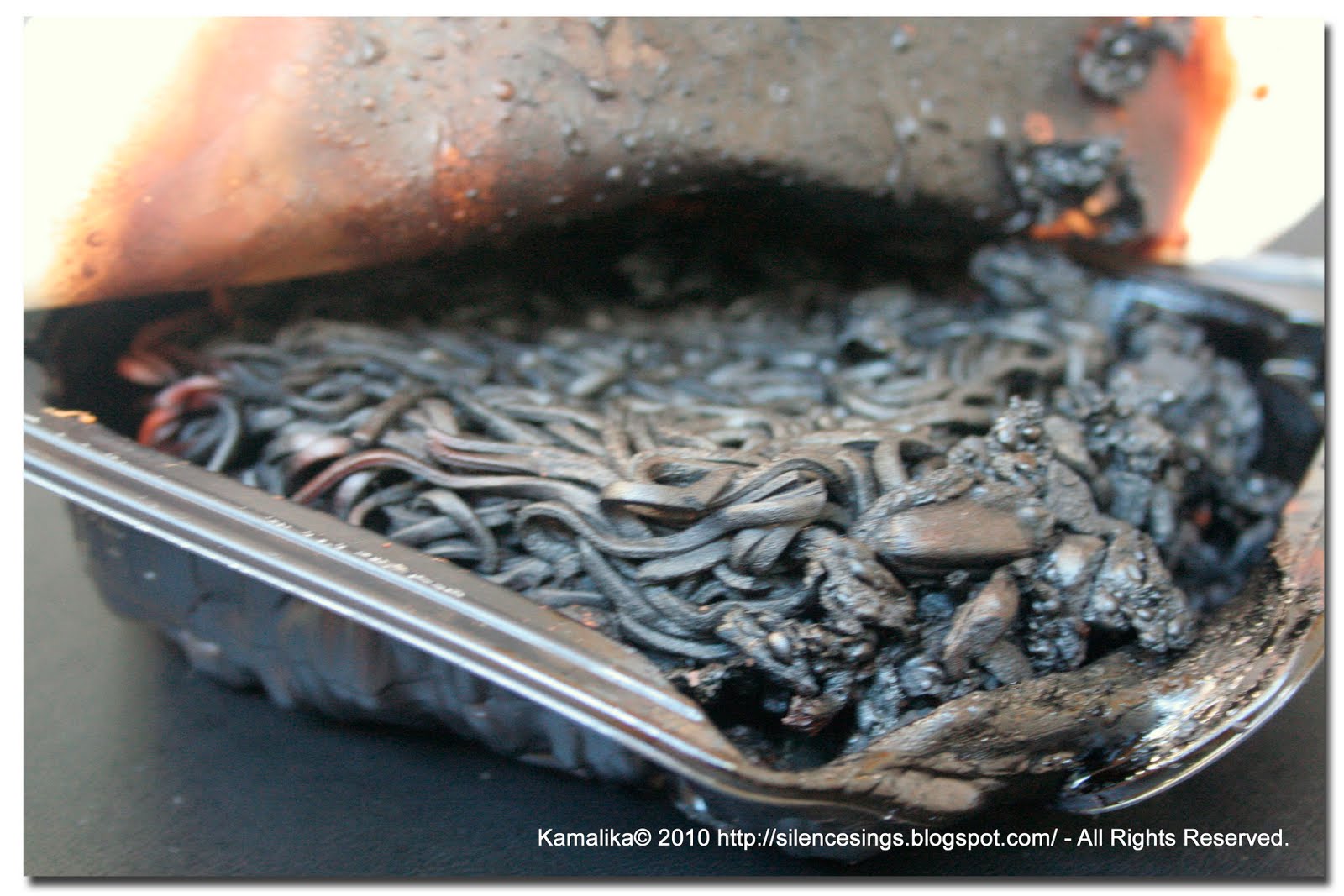 Silence sings.......... How to get rid of a Burning Yellow Stain from