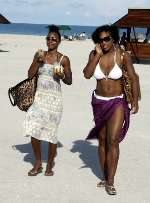 celebrity bikini photos: Serena Williams in a bikini