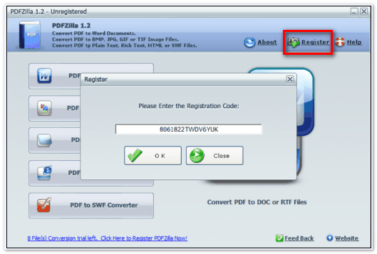 pdfzilla 3.0 registration code pdfzilla 3.0 registration code