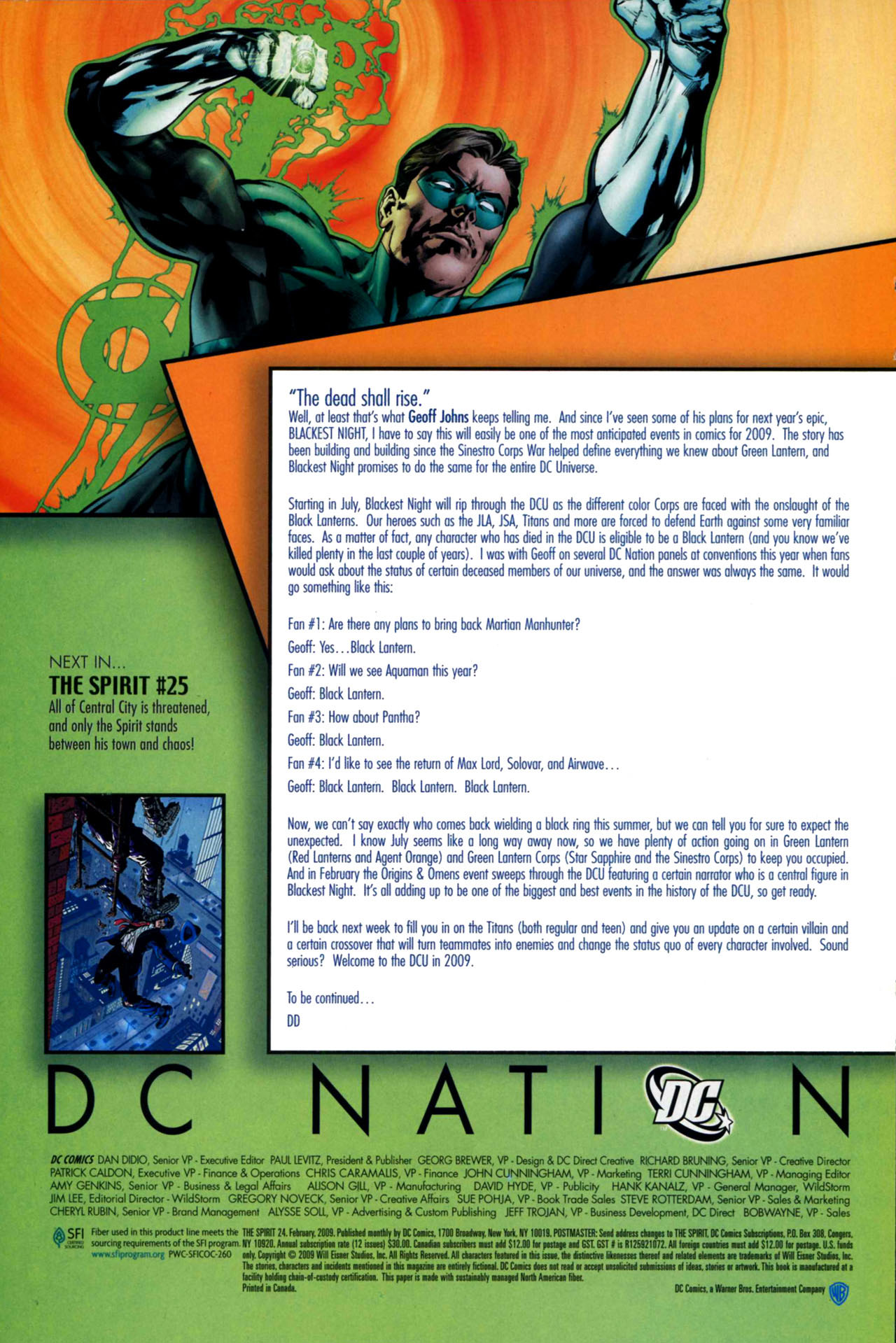 Read online The Spirit (2007) comic -  Issue #24 - 24