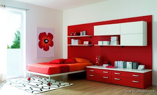 Decoración e Ideas para mi hogar: 10 Dormitorios juveniles en color rojo