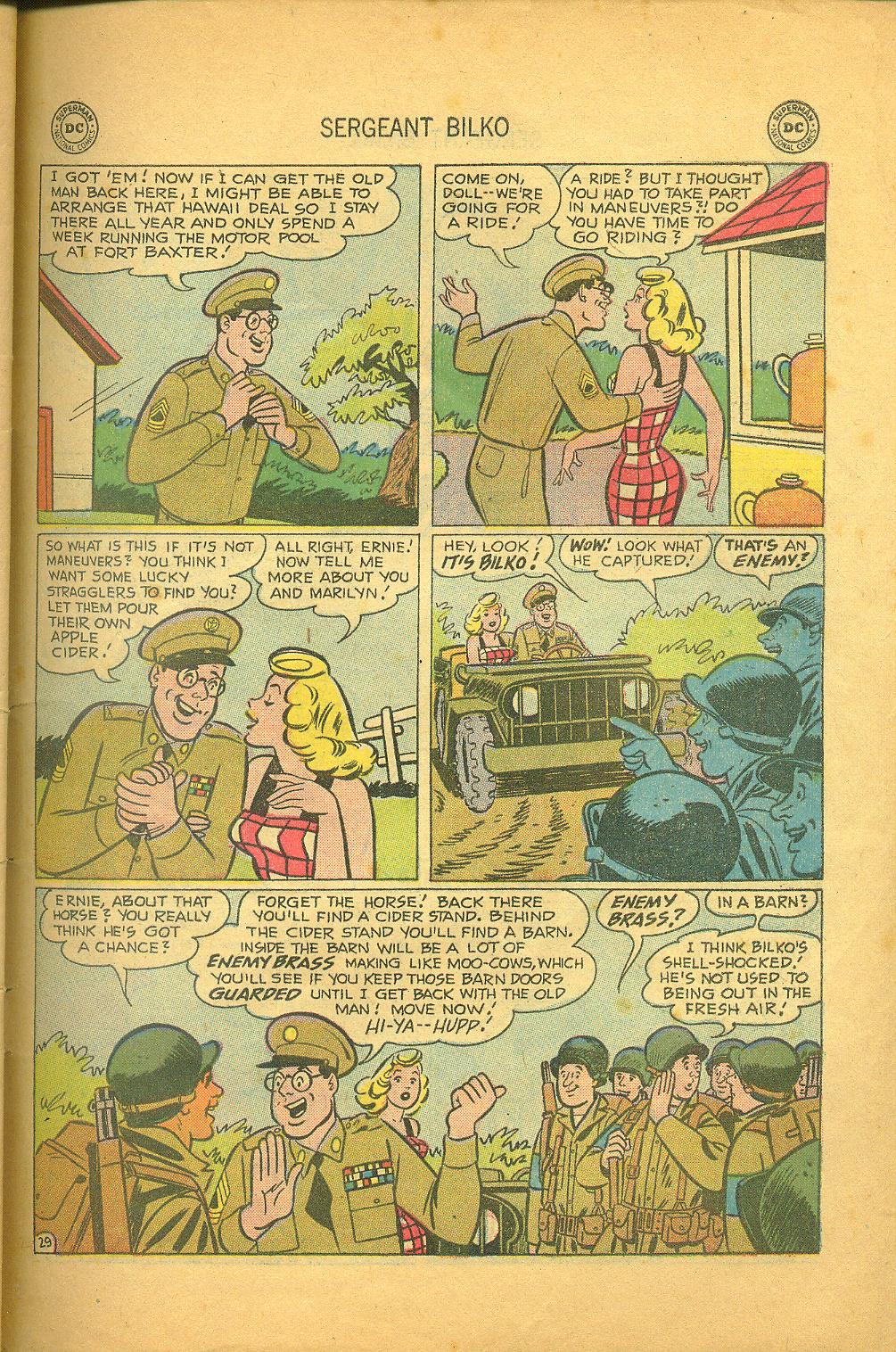 Read online Sergeant Bilko comic -  Issue #1 - 31