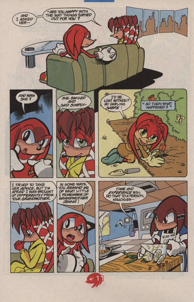 Read online Knuckles the Echidna comic -  Issue #16 - 16