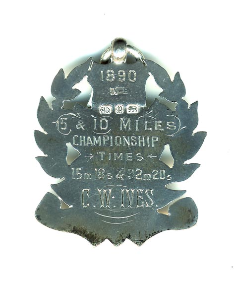 Charles Ives' cycling medals