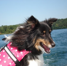 Piper boating at Corey Lake