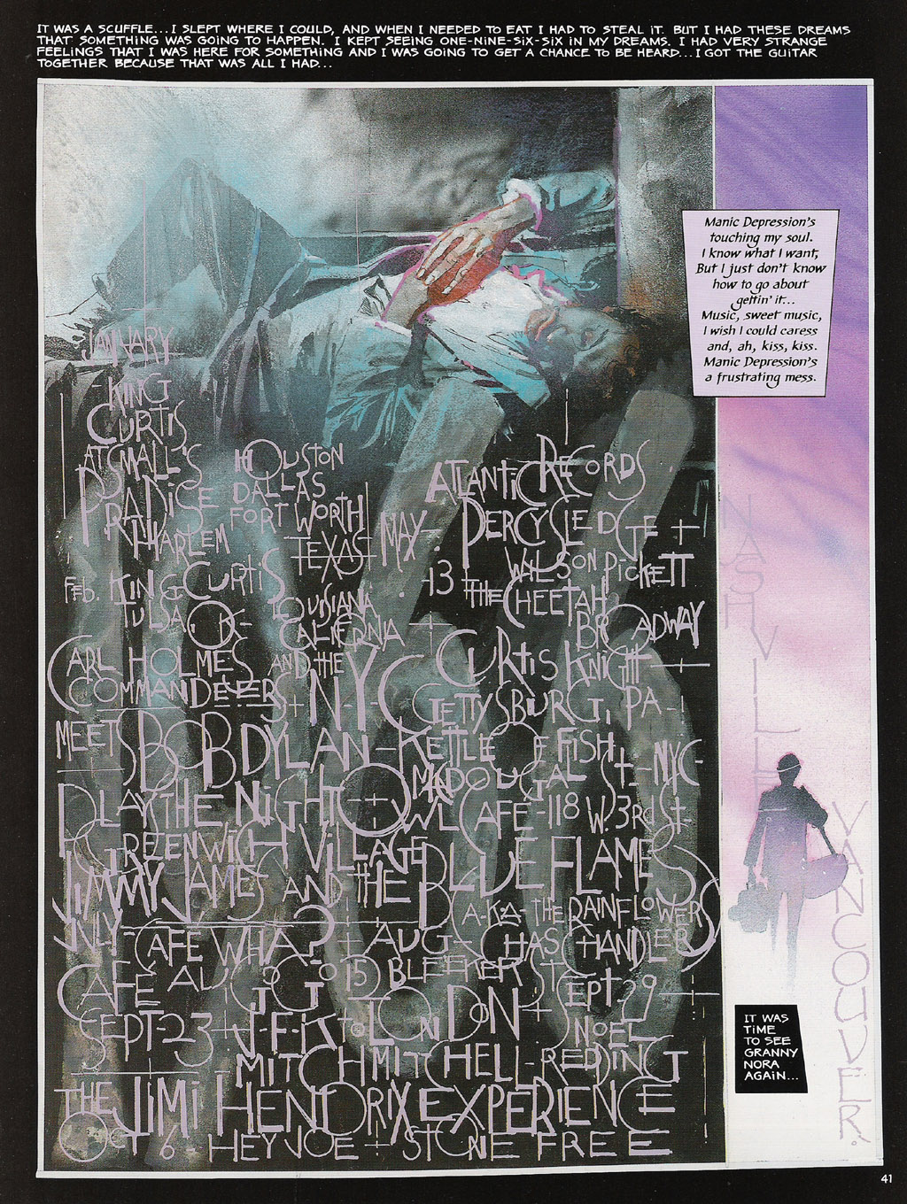 Read online Voodoo Child - The Illustrated Legend of Jimi Hendrix comic -  Issue # TPB - 44