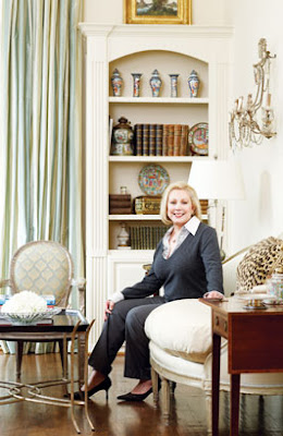 from McMansion to French Country Cottage, living room designed by interior designer Martha Sweezey