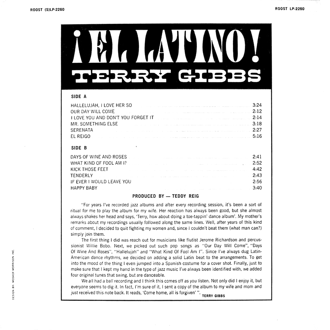 Bongos/Flutes/Guitars Terry Gibbs El Latino (Roost 1964)