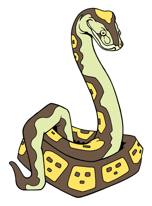 Удав картинка для детей на прозрачном фоне