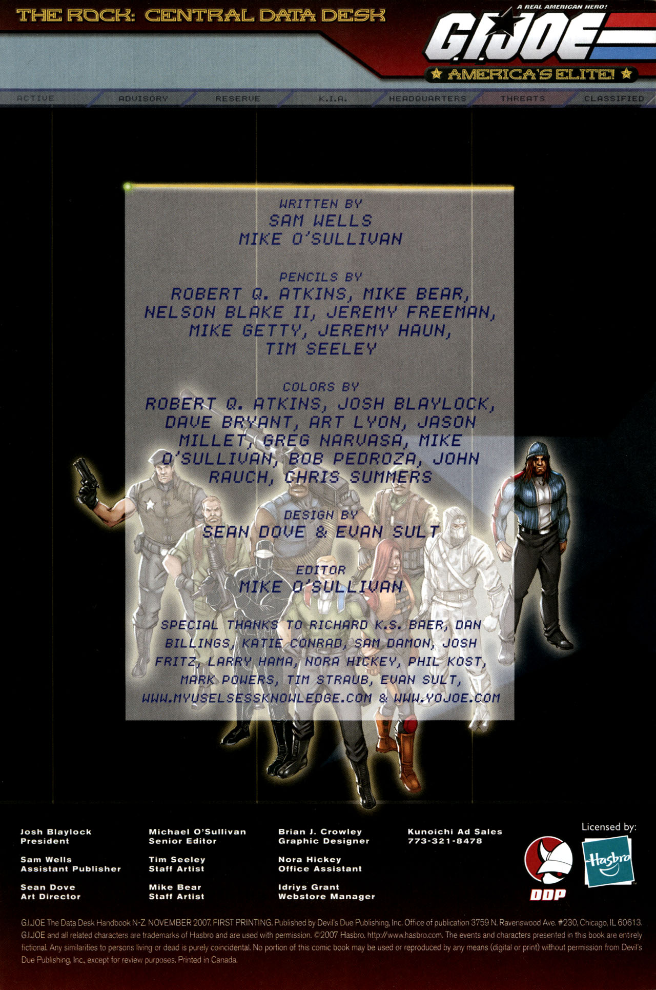 Read online G.I. Joe: Data Desk Handbook comic -  Issue #3 - 2