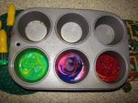 Recycle Your Broken Crayons by Melting Them in Muffin Tins momspark.net