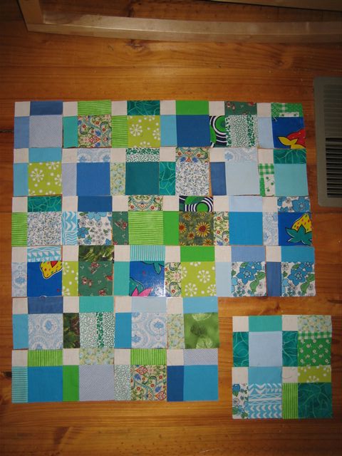 Sunday's Quilts: Disappearing 9 Patch - layout ideas