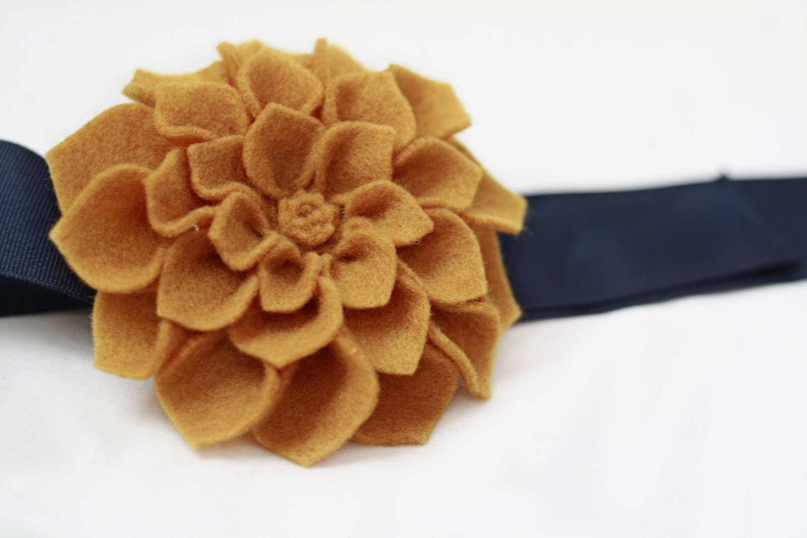 Felt Flower Ribbon Belt