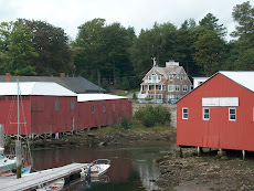 Buildings on the Camden harbor