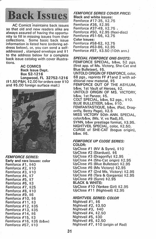 Read online Femforce: Timelines comic -  Issue #1 - 33
