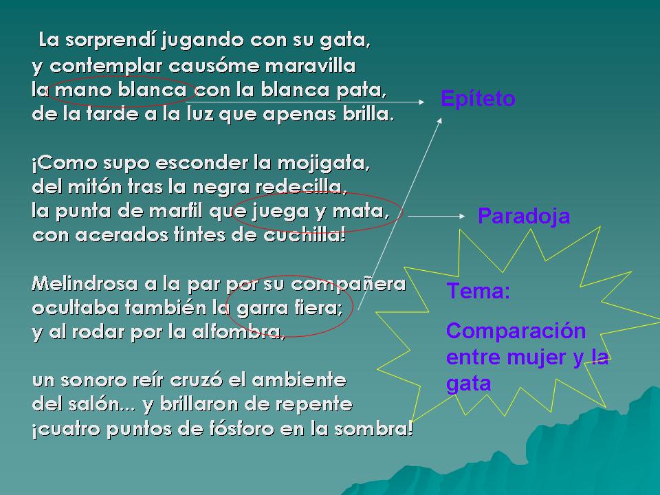 EL BOOM DE LA PALABRA: Poemas realistas: simbolistas