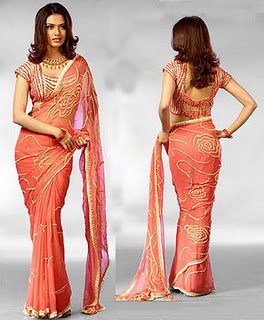 Saree Blouse Back Neck Designs ~ Celebrity Sarees