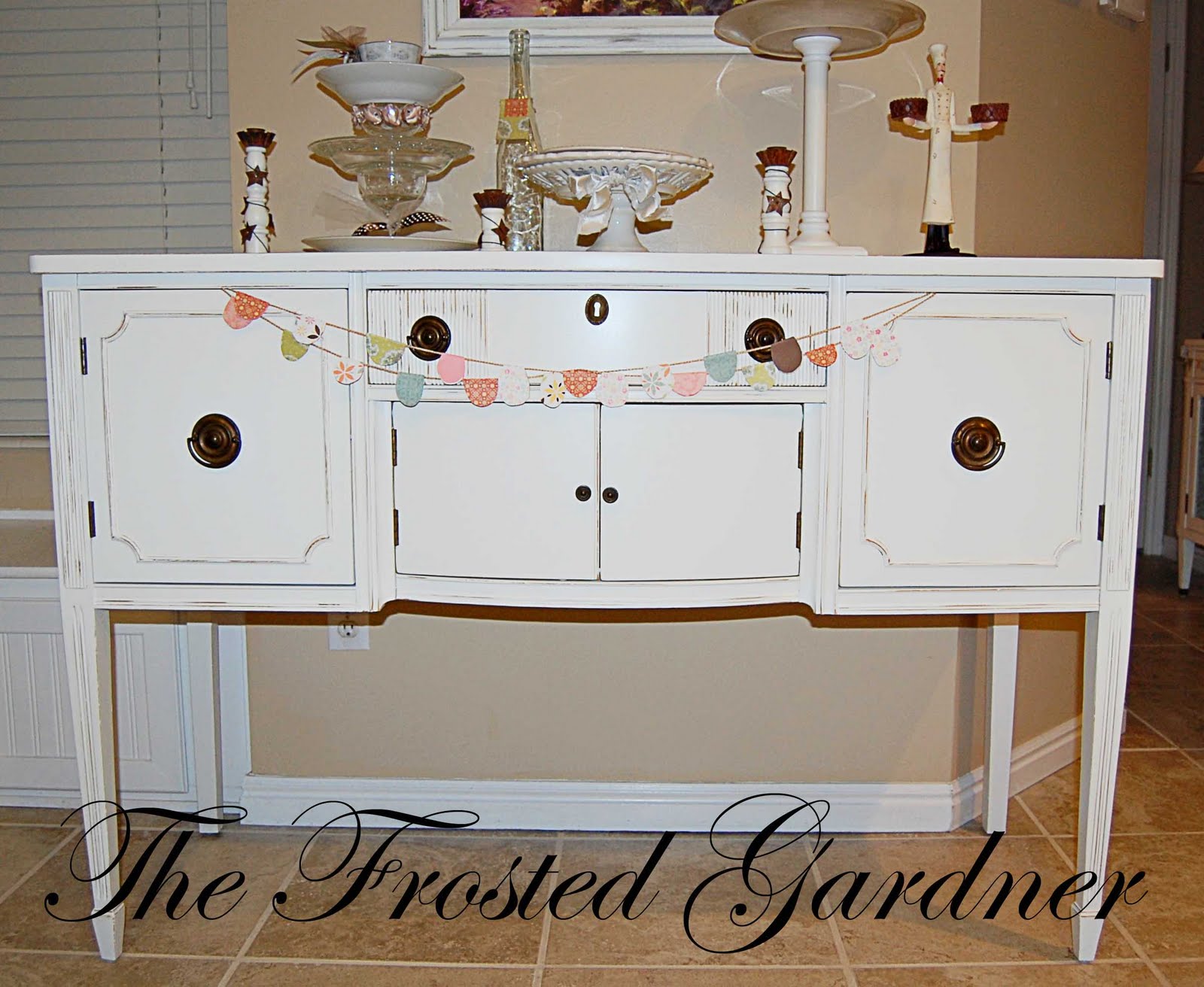 The Frosted Gardner The West Buffet Custom Refinish Before & After