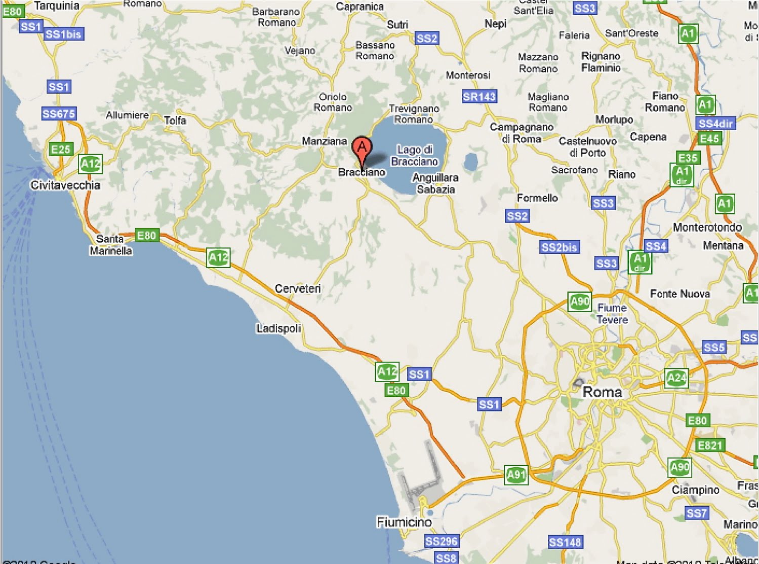 einfach mal italienisch Lago di Bracciano