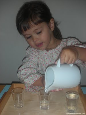 The Importance of Pouring Water: Montessori Preschool Practical Life ...