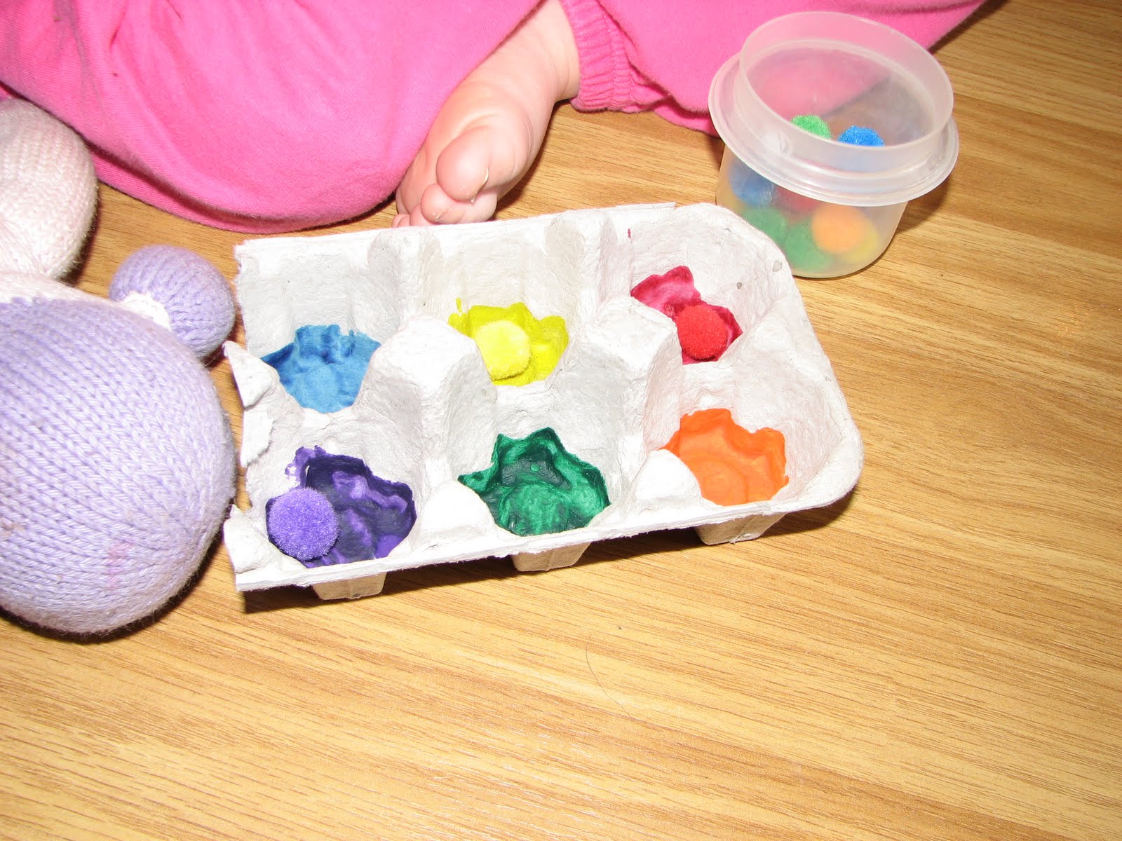 Scott School Egg Carton Color Sorting