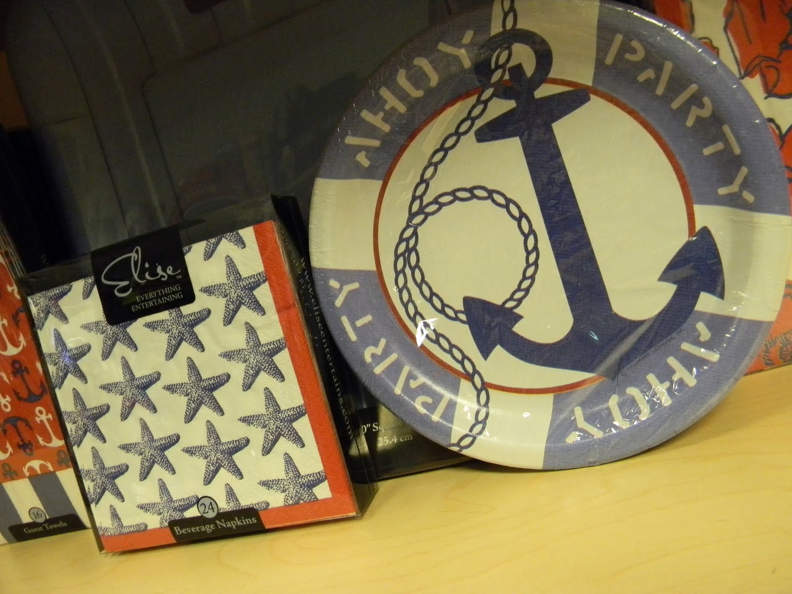 My Nautical Life Nautical napkins 'n' plates