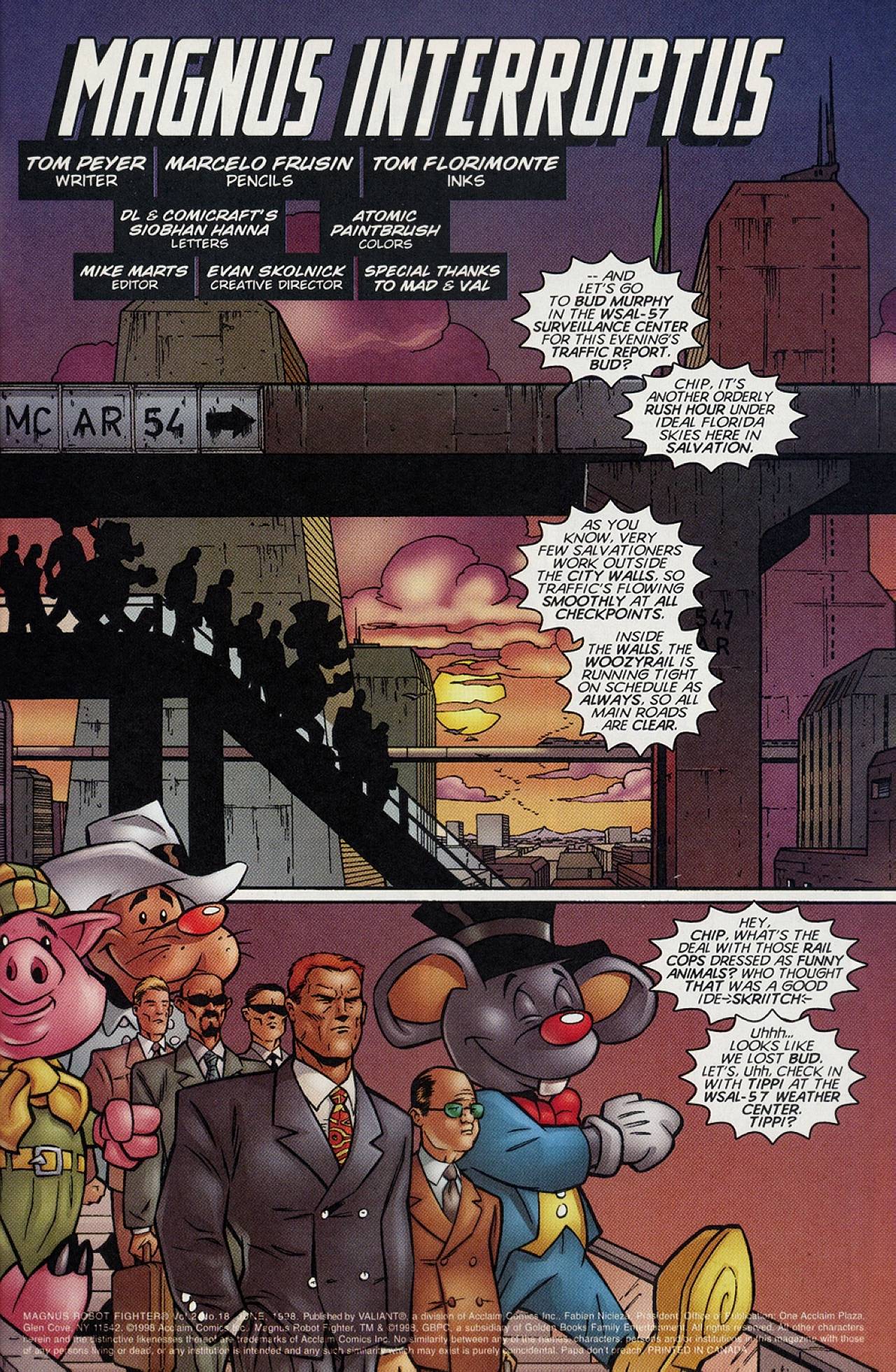 Read online Magnus Robot Fighter (1997) comic -  Issue #18 - 2