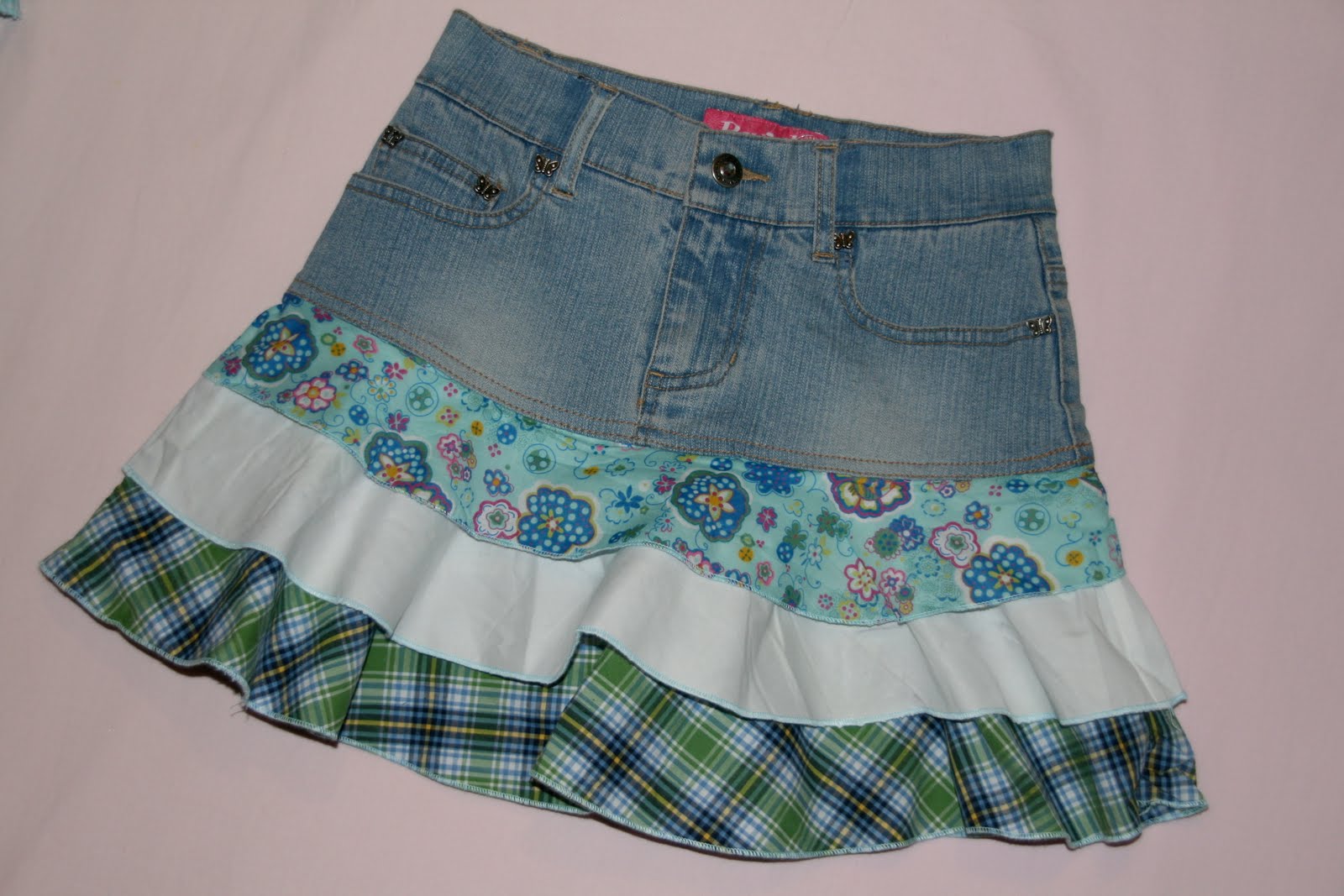 AliKat Kids Clothing Girls REWIND denim tiered skirt Size 10, 12, 14