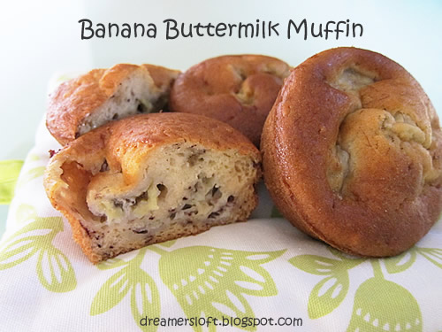 DreamersLoft: Banana Buttermilk Muffin