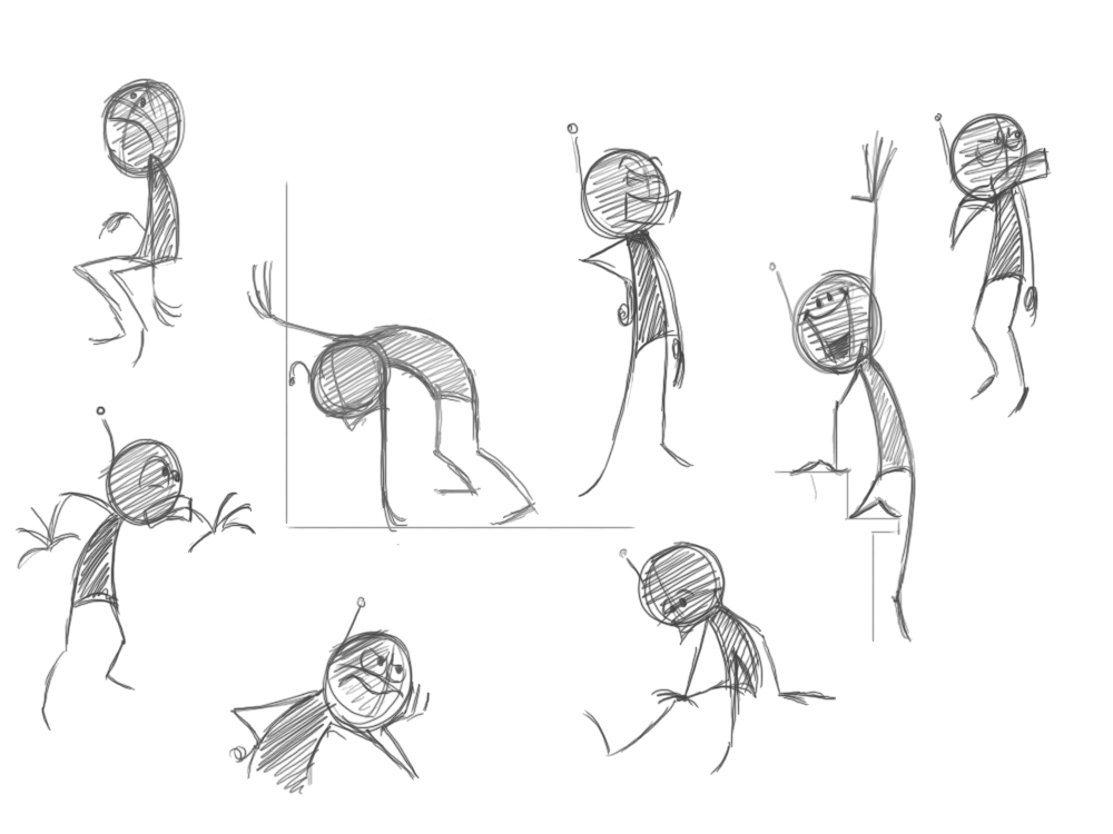 My Animation Experiments: Stick figures