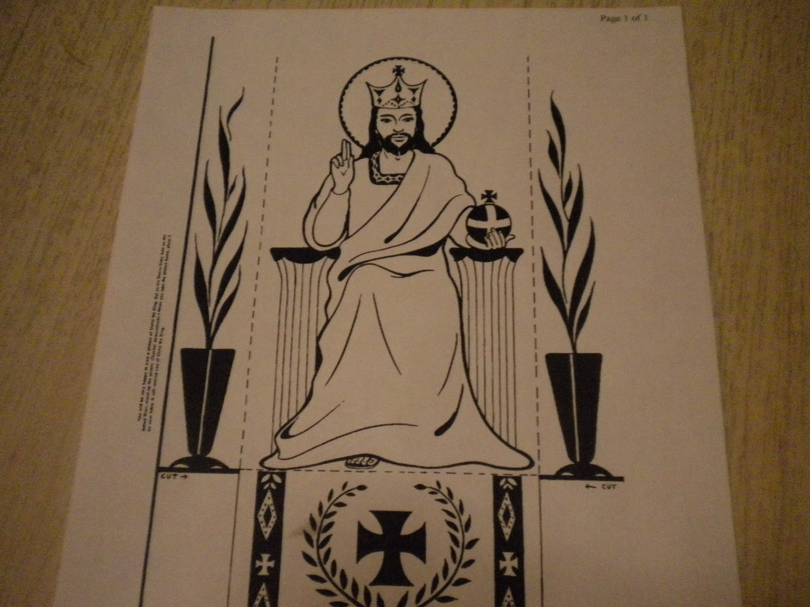 Familia Católica: Páginas para Colorear de Cristo Rey