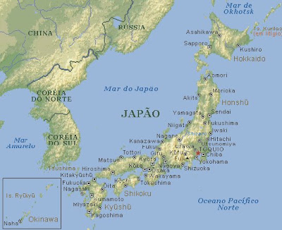 Japão: Localização do Japão