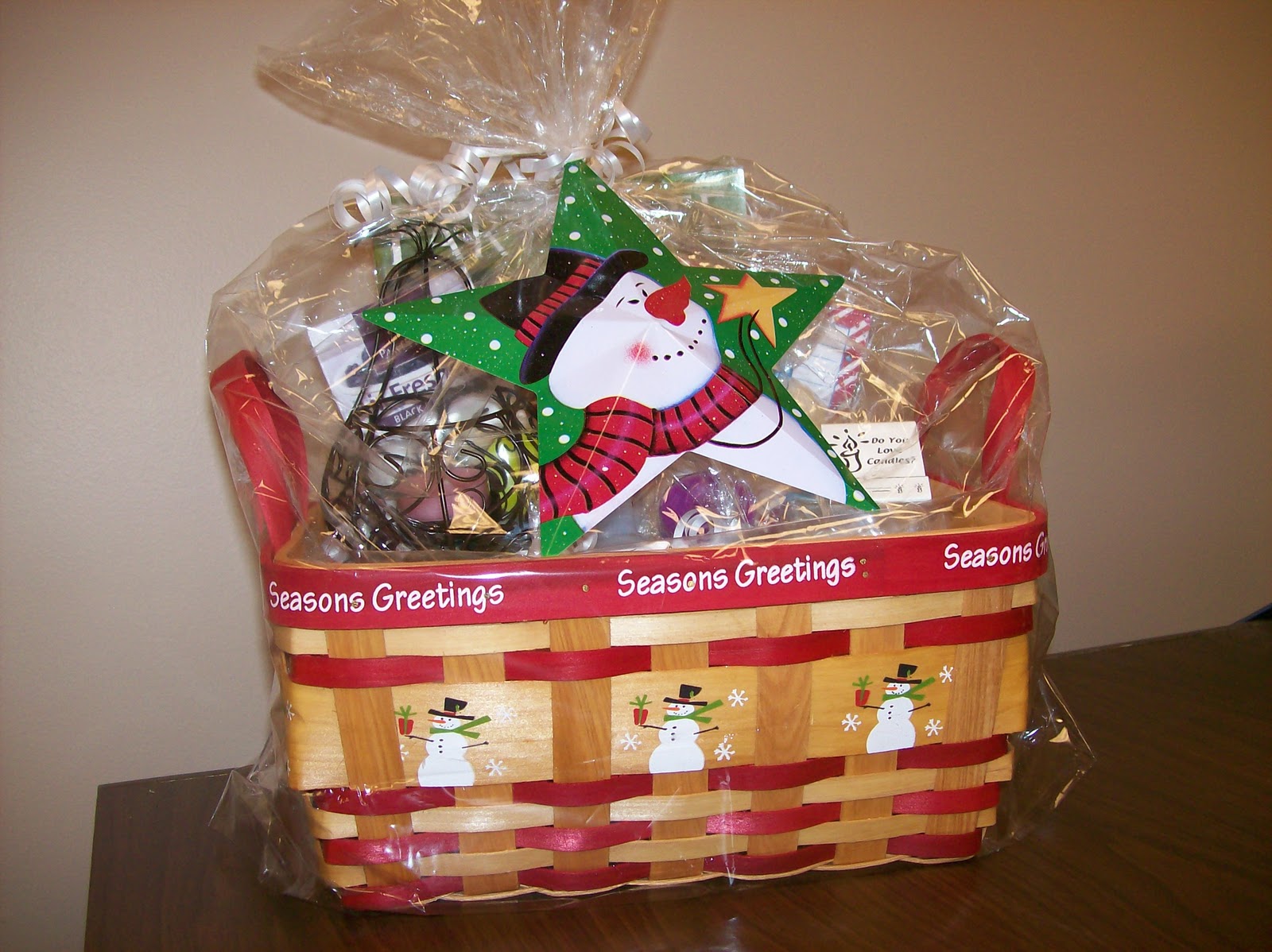 Karli's Auction PartyLite Snowman Basket