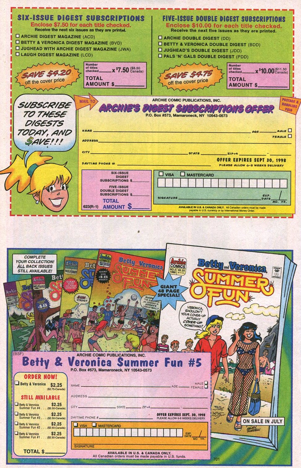 Read online Archie's Vacation Special comic -  Issue #6 - 50