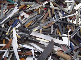 ni fe knife london destroyed amnesty weapons some