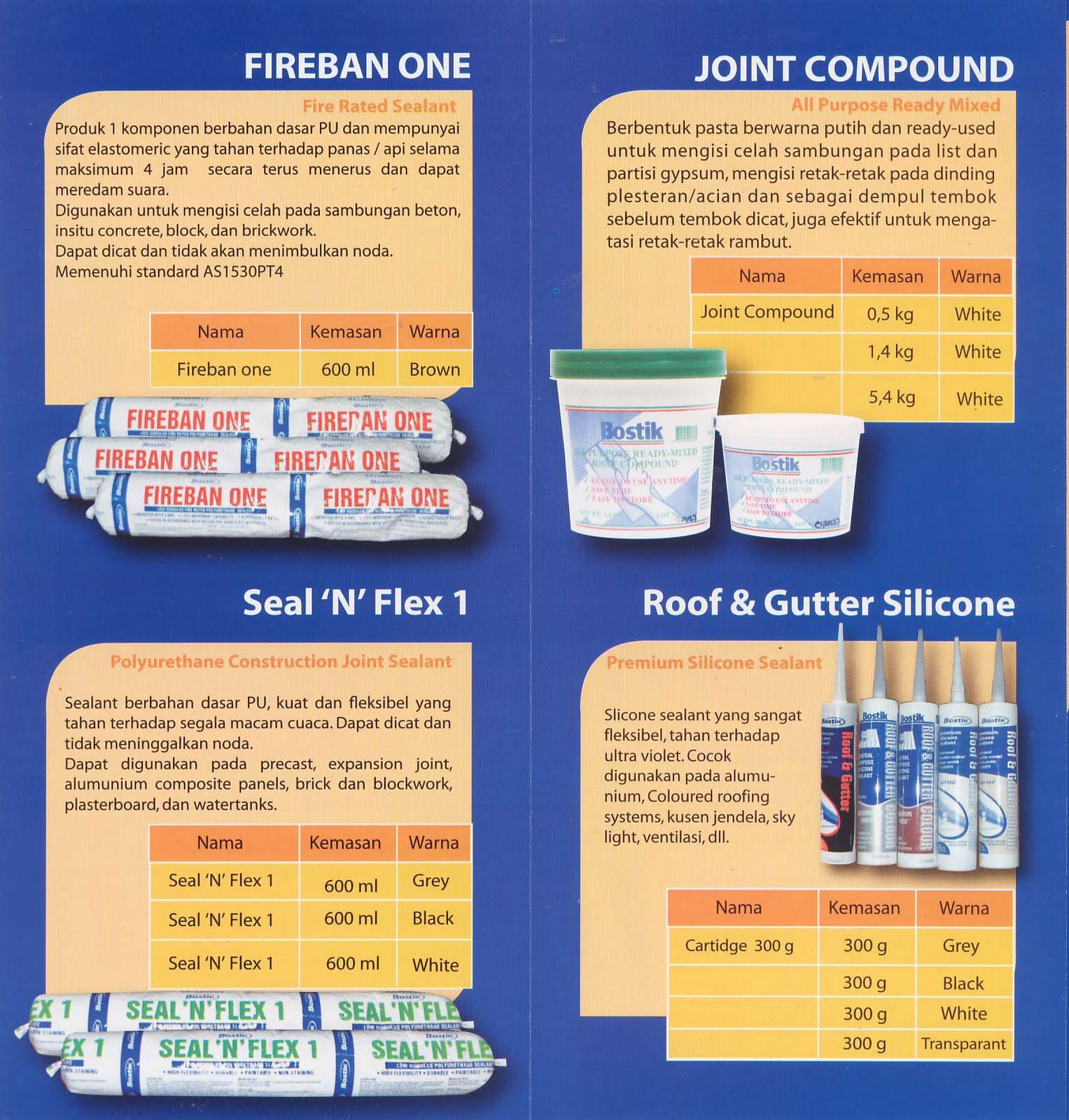 Bostik Adhesive, Sealants & Waterproofing Building Materials