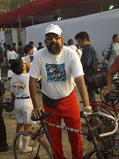 On Sunday(21-2-2010),Rudolph.A.Furtado at "Mumbai Cyclothon-2010"