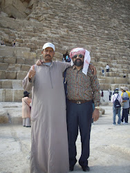 Self photographed with the bedouin guide who took the "wonder  pyramid photo"(Sunday 26-10-2009))