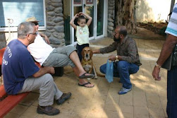 Self with a pet dog and its owner at the "Yardenit Baptimisal site" on river Jordan.(Sunday 2-11-20