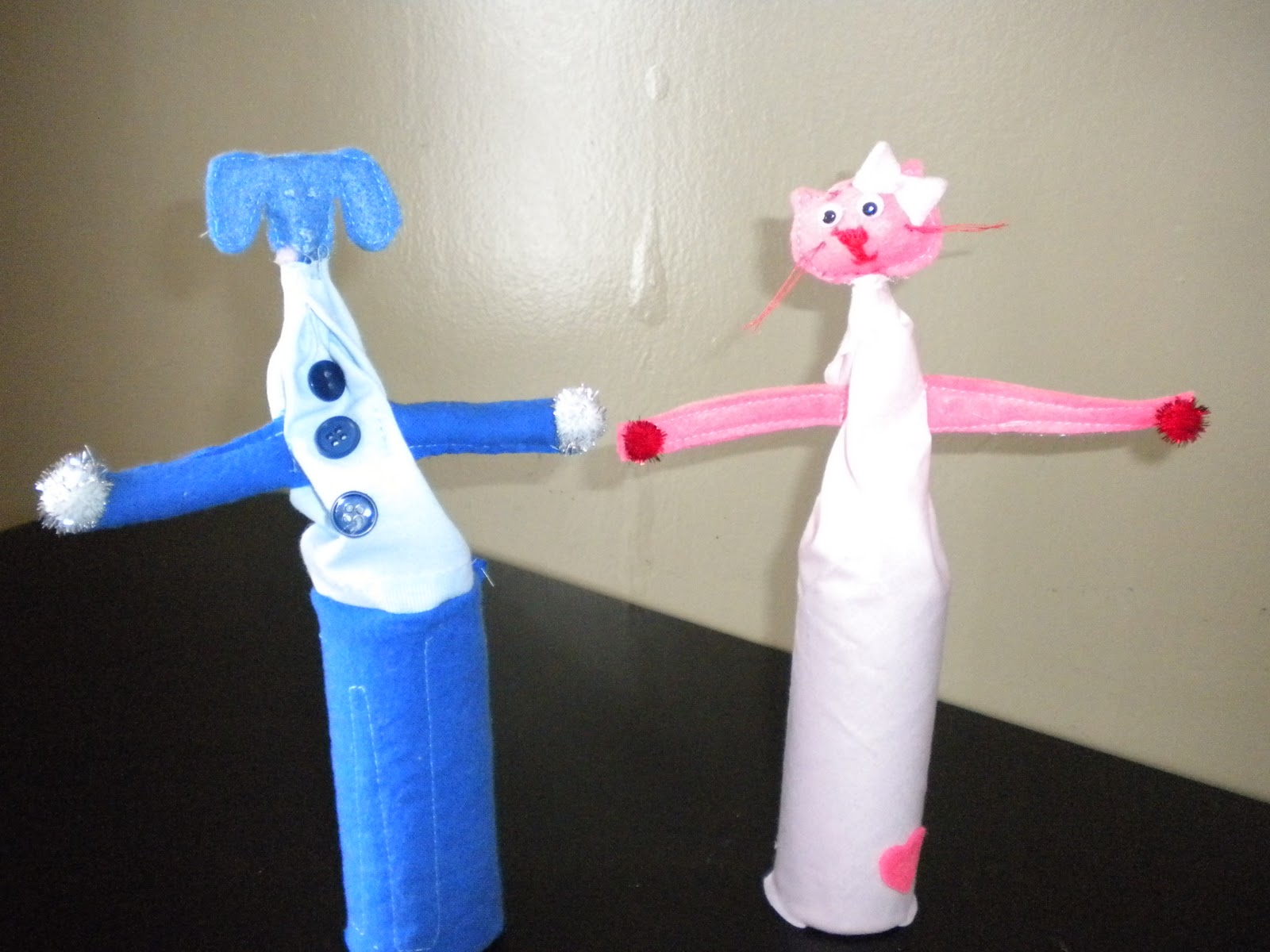 Just the 4 of us PopUp Puppets