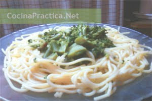 Espaguetis con Brócoli